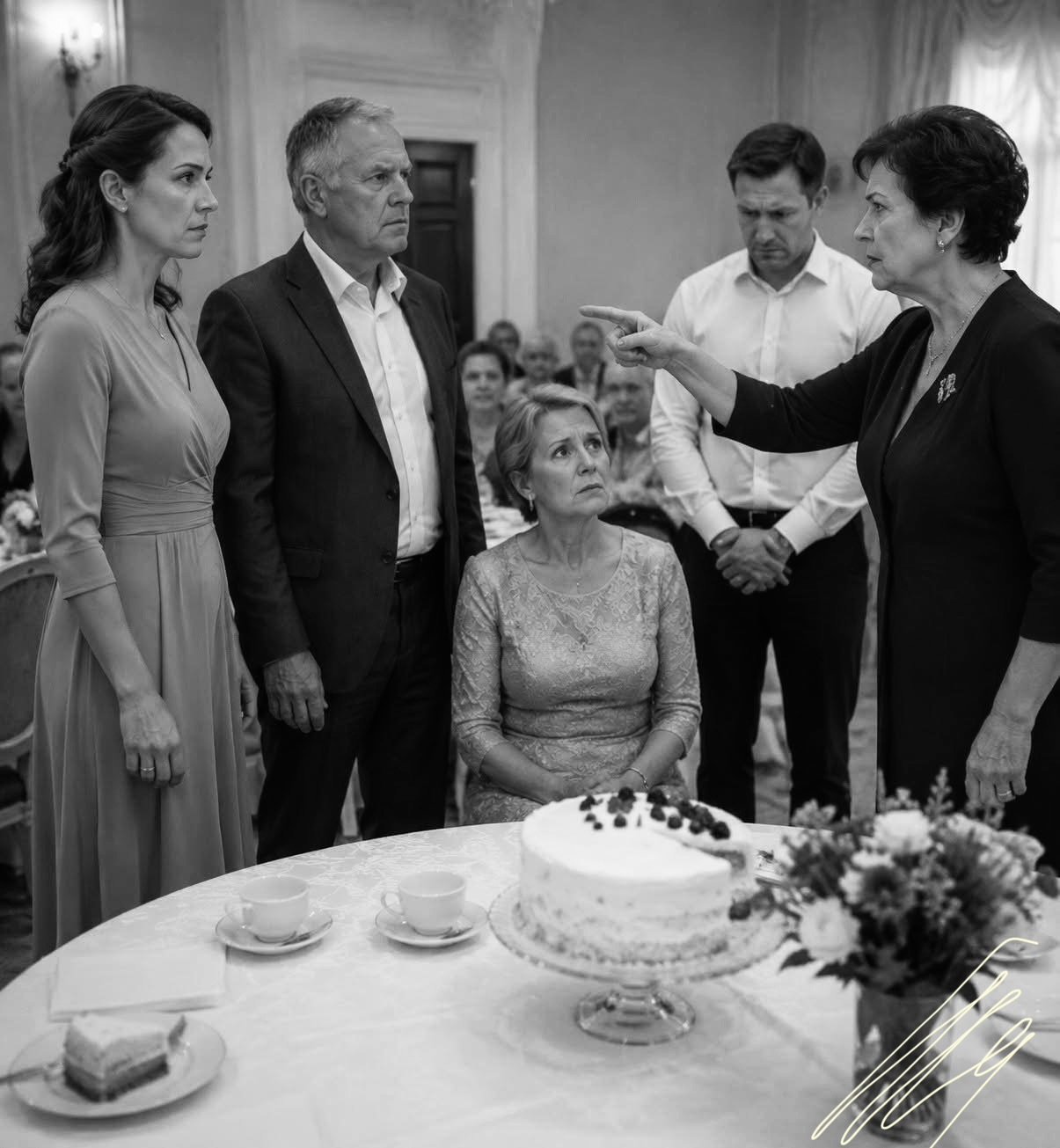 Свекровь на юбилее мужа убрала стулья, унiзiв родителей жены, но отец положил конверт с квитанцией