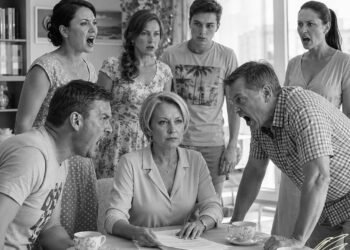 Родня мужа собралась, чтобы решить, как нам жить. Я не спорила — просто показала один документ