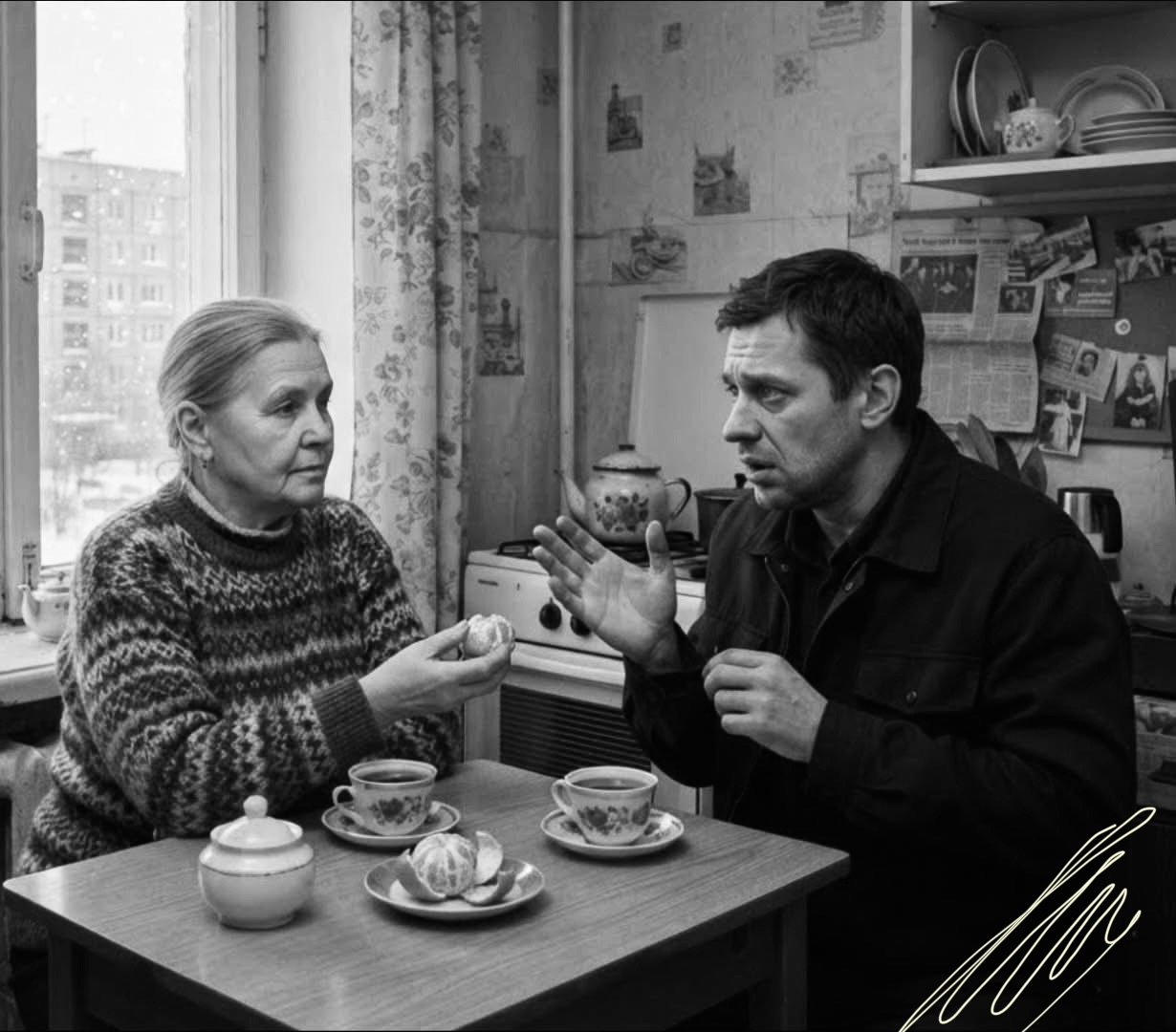 Слушай, ну серьёзно, мам, ну зачем тебе эта дача? — Артём хмурился, теребил край куртки,