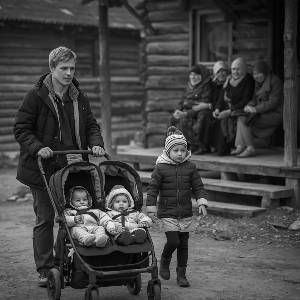Андрей Лобанов ушёл в декрет, когда младшим, двойняшкам, исполнилось по четыре месяца.